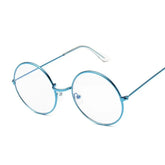 Round Glasses Clear Lens Round Metal
